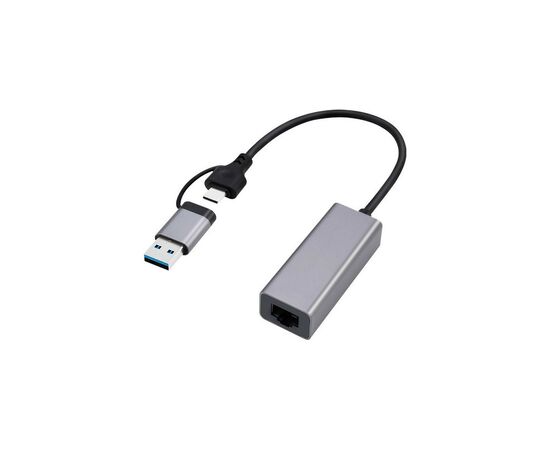 Адаптер USB-A/USB/C to 1Gbps Lan Cablexpert (A-USB3AC-LAN-01)