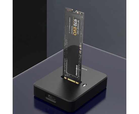 Док-станція для накопичувачів Gembird USB Type-C M.2 SATA NVME SSD (DD-U3M2), зображення 5 Док-станція для накопичувачів Gembird USB Type-C M.2 SATA NVME SSD (DD-U3M2), зображення 5