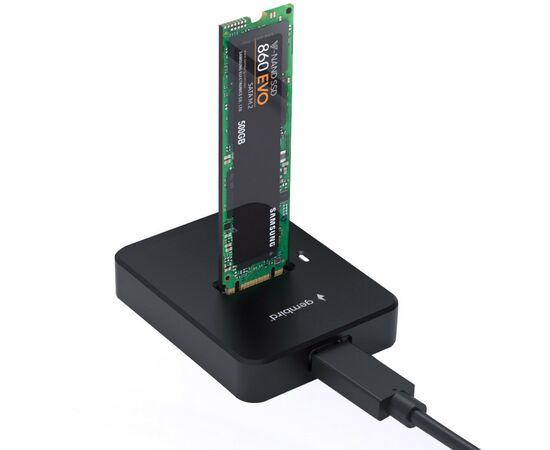 Док-станція для накопичувачів Gembird USB Type-C M.2 SATA NVME SSD (DD-U3M2)