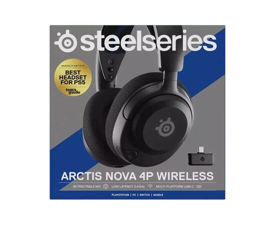 Наушники SteelSeries Arctis Nova 4P Wireless Black (SS61641), изображение 4 Наушники SteelSeries Arctis Nova 4P Wireless Black (SS61641), изображение 4