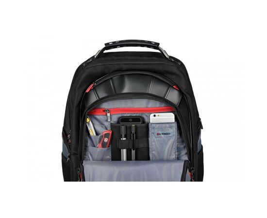 Рюкзак туристический Wenger Pegasus 17" Black/Gray (600639), изображение 6 Рюкзак туристический Wenger Pegasus 17" Black/Gray (600639), изображение 6