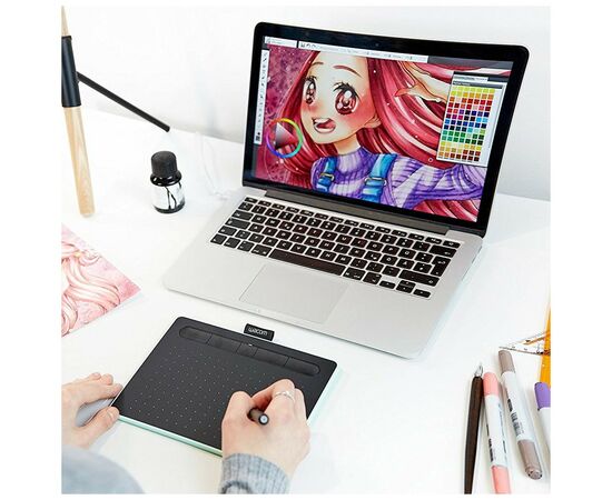 Графический планшет Wacom Intuos S Bluetooth pistachio (CTL-4100WLE-N), изображение 11 Графический планшет Wacom Intuos S Bluetooth pistachio (CTL-4100WLE-N), изображение 11