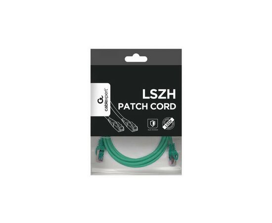 Патч-корд 2м S/FTP CU cat 6A Cablexpert (PP6A-LSZHCU-G-2M), изображение 4 Патч-корд 2м S/FTP CU cat 6A Cablexpert (PP6A-LSZHCU-G-2M), изображение 4