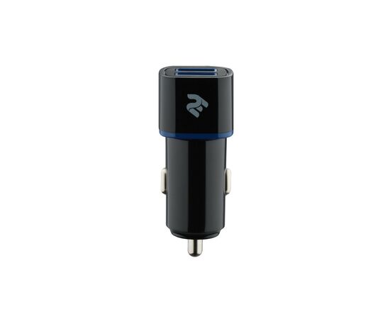 Зарядное устройство 2E Dual USB Car Charger 2.4A&2.4A, black (2E-ACR01-B)