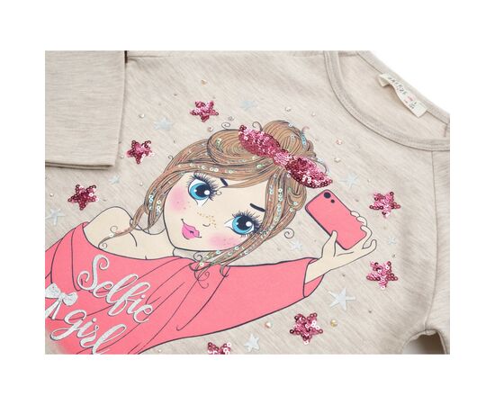 Набор детской одежды Breeze SELFIE GIRL (12829-104G-beige), изображение 7 Набор детской одежды Breeze SELFIE GIRL (12829-104G-beige), изображение 7