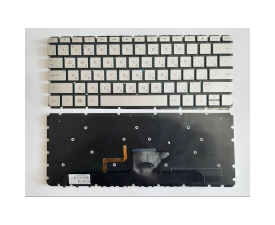 Клавиатура ноутбука HP Envy 13-ab Series серебр,подсв (A46052)