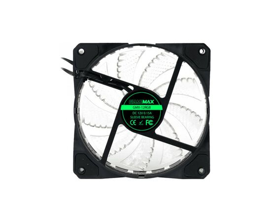 Кулер для корпуса Gamemax GMX-12RGB, изображение 3 Кулер для корпуса Gamemax GMX-12RGB, изображение 3