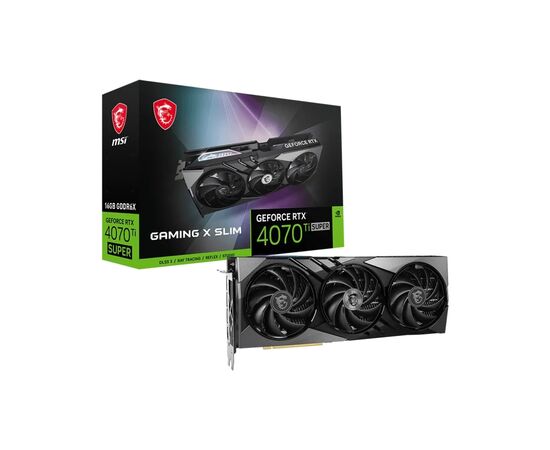 Видеокарта MSI GeForce RTX4070Ti SUPER 16Gb GAMING X SLIM (RTX 4070 Ti SUPER 16G GAMING X SLIM), изображение 7 Видеокарта MSI GeForce RTX4070Ti SUPER 16Gb GAMING X SLIM (RTX 4070 Ti SUPER 16G GAMING X SLIM), изображение 7