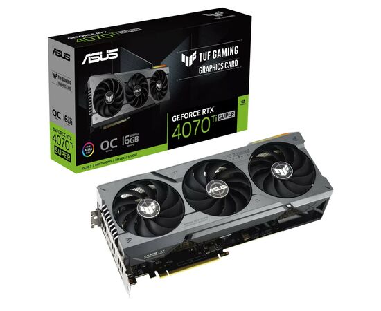 Видеокарта ASUS GeForce RTX4070Ti SUPER 16Gb TUF OC GAMING (TUF-RTX4070TIS-O16G-GAMING), изображение 11 Видеокарта ASUS GeForce RTX4070Ti SUPER 16Gb TUF OC GAMING (TUF-RTX4070TIS-O16G-GAMING), изображение 11