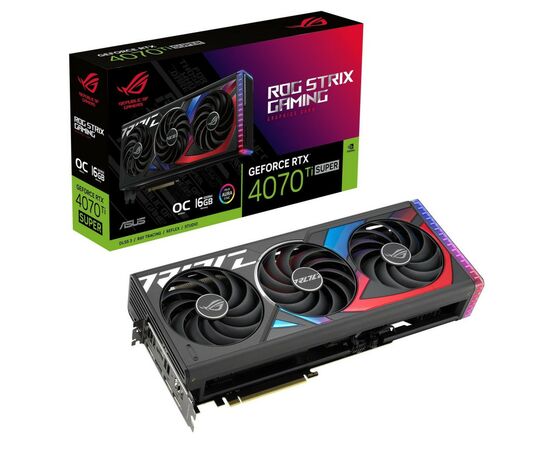 Видеокарта ASUS GeForce RTX4070Ti SUPER 16Gb ROG STRIX OC GAMING (ROG-STRIX-RTX4070TIS-O16G-GAMING), изображение 2 Видеокарта ASUS GeForce RTX4070Ti SUPER 16Gb ROG STRIX OC GAMING (ROG-STRIX-RTX4070TIS-O16G-GAMING), изображение 2