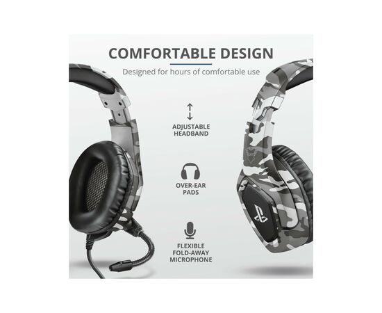 Навушники Trust GXT 488 Forze-G for PS4 Grey (23531), зображення 6