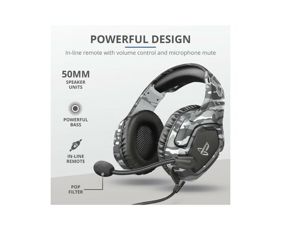 Навушники Trust GXT 488 Forze-G for PS4 Grey (23531), зображення 9