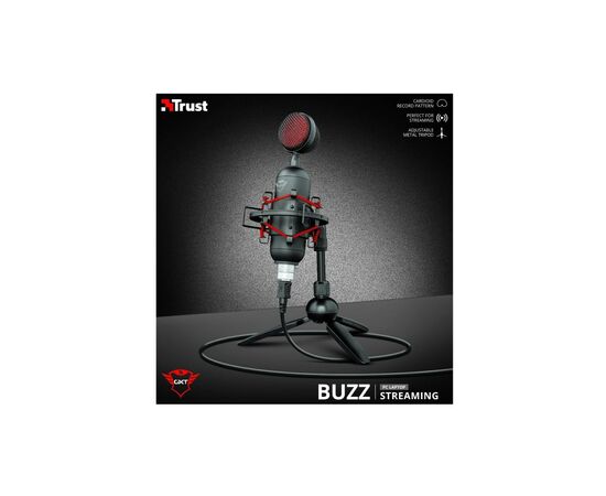Мікрофон Trust GXT 244 Buzz USB Streaming Microphone Black (23466), зображення 12 Мікрофон Trust GXT 244 Buzz USB Streaming Microphone Black (23466), зображення 12