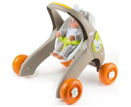 Коляска для кукол Smoby Mini Kiss 3в1 Веселые животные (210206), изображение 3 Коляска для кукол Smoby Mini Kiss 3в1 Веселые животные (210206), изображение 3