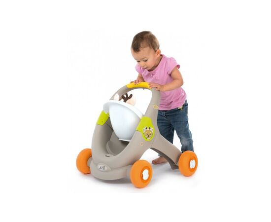 Коляска для кукол Smoby Mini Kiss 3в1 Веселые животные (210206), изображение 7 Коляска для кукол Smoby Mini Kiss 3в1 Веселые животные (210206), изображение 7