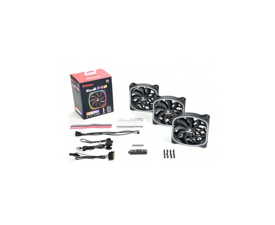 Кулер для корпуса Enermax SQUA RGB 3x 120 mm (3 PACK) (UCSQARGB12P-BP3), изображение 10 Кулер для корпуса Enermax SQUA RGB 3x 120 mm (3 PACK) (UCSQARGB12P-BP3), изображение 10