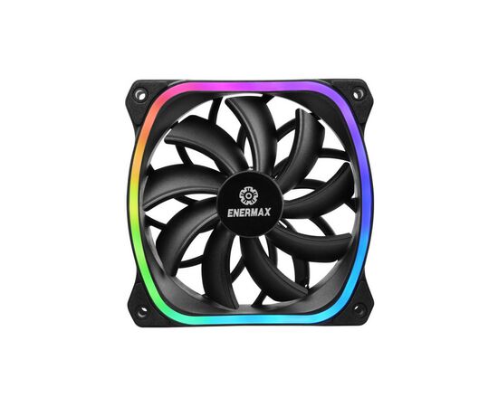 Кулер для корпуса Enermax SQUA RGB 3x 120 mm (3 PACK) (UCSQARGB12P-BP3), изображение 2 Кулер для корпуса Enermax SQUA RGB 3x 120 mm (3 PACK) (UCSQARGB12P-BP3), изображение 2