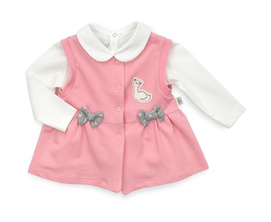 Набір дитячого одягу Tongs з бантиками (2624-68G-pink), зображення 2 Набір дитячого одягу Tongs з бантиками (2624-68G-pink), зображення 2