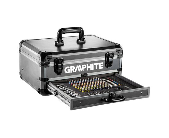 Шуруповерт Graphite Energy + SET, 18В, 2х2.0 Ач, 109ед. кейс (58G022-PS15), изображение 4