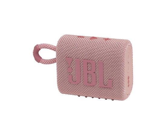 Акустическая система JBL Go 3 Pink (JBLGO3PINK), изображение 2 Акустическая система JBL Go 3 Pink (JBLGO3PINK), изображение 2