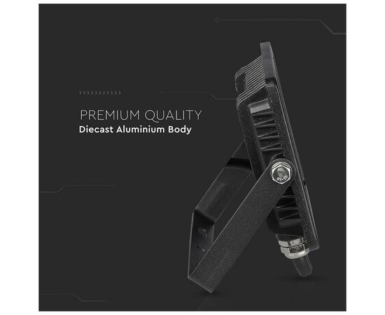 Прожектор V-TAC LED 20W, SKU-441, Samsung CHIP, 230V, 6400К (3800157630979), изображение 10 Прожектор V-TAC LED 20W, SKU-441, Samsung CHIP, 230V, 6400К (3800157630979), изображение 10