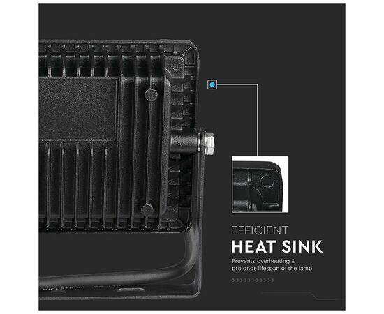 Прожектор V-TAC LED 20W, SKU-441, Samsung CHIP, 230V, 6400К (3800157630979), изображение 8 Прожектор V-TAC LED 20W, SKU-441, Samsung CHIP, 230V, 6400К (3800157630979), изображение 8