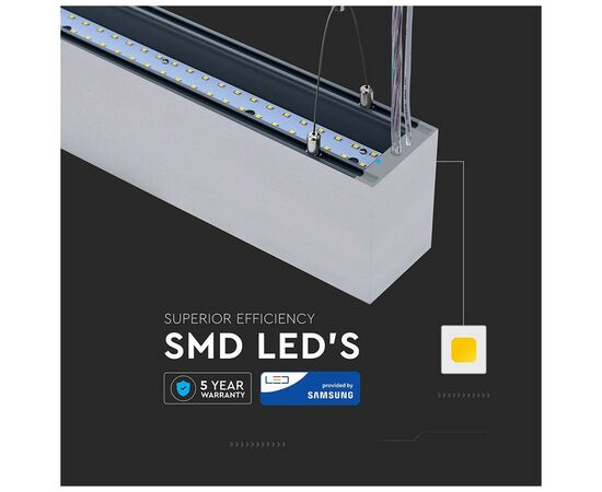 Светильник V-TAC LED 60W, SKU-378, Samsung Chip, 1200mm, 230V, 4000К (3800157638524), изображение 9 Светильник V-TAC LED 60W, SKU-378, Samsung Chip, 1200mm, 230V, 4000К (3800157638524), изображение 9