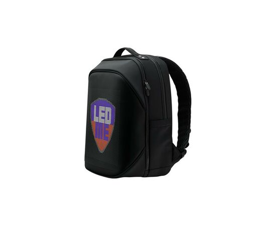 Рюкзак туристический Prestigio LEDme 25L Black LED display 64*64 pixels (PBLED125BK), изображение 4 Рюкзак туристический Prestigio LEDme 25L Black LED display 64*64 pixels (PBLED125BK), изображение 4