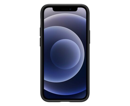 Чехол для моб. телефона Spigen iPhone 12 mini Case Thin Fit, Black (ACS01739), изображение 5 Чехол для моб. телефона Spigen iPhone 12 mini Case Thin Fit, Black (ACS01739), изображение 5