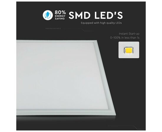 Светильник V-TAC 29W, SKU-62406, 600х600mm, 3000К, 230V, IP20 (3800157619608), изображение 10 Светильник V-TAC 29W, SKU-62406, 600х600mm, 3000К, 230V, IP20 (3800157619608), изображение 10