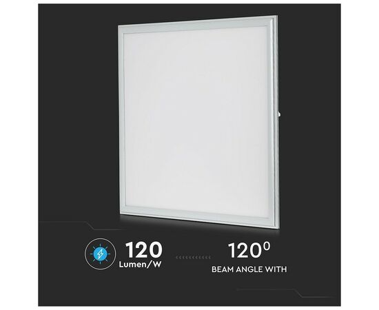 Светильник V-TAC 29W, SKU-62406, 600х600mm, 3000К, 230V, IP20 (3800157619608), изображение 8 Светильник V-TAC 29W, SKU-62406, 600х600mm, 3000К, 230V, IP20 (3800157619608), изображение 8