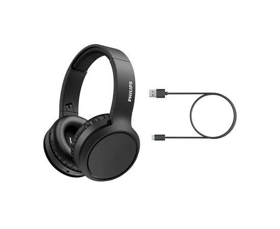 Наушники Philips TAH5205 Over-ear ANC Wireless Mic Black (TAH5205BK/00), изображение 7 Наушники Philips TAH5205 Over-ear ANC Wireless Mic Black (TAH5205BK/00), изображение 7