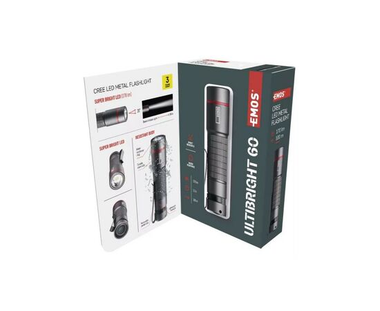 Фонарь EMOS P3160 170Lm 1AAA Metal (P3160), изображение 9