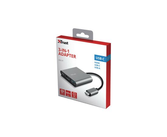 Концентратор Trust Dalyx 3-in-1 Multiport USB-C (23772), изображение 6 Концентратор Trust Dalyx 3-in-1 Multiport USB-C (23772), изображение 6