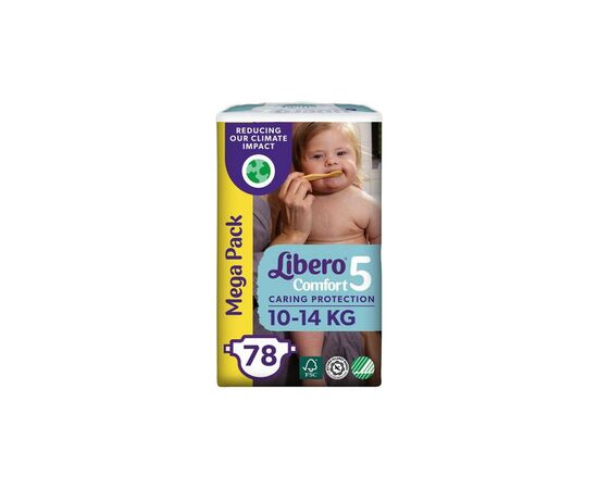 Подгузник Libero Comfort 5 10-14 кг 78 шт (7322541083346), изображение 2 Подгузник Libero Comfort 5 10-14 кг 78 шт (7322541083346), изображение 2