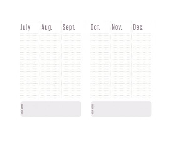 Тижневик Yes недатований Giovanni A5 432 сторінки Сірий з помаранчевим (252060), зображення 9