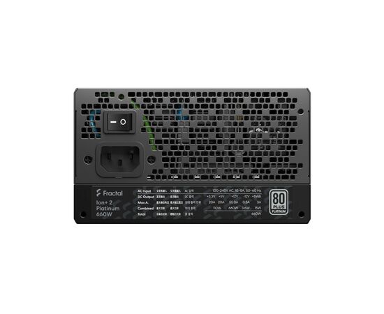 Блок питания Fractal Design 660W Ion + 2 Platinum (FD-P-IA2P-660-EU), изображение 6 Блок питания Fractal Design 660W Ion + 2 Platinum (FD-P-IA2P-660-EU), изображение 6