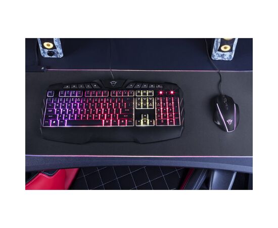 Клавиатура Trust GXT881 Odyss Semi-Mech USB Black (24303), изображение 2 Клавиатура Trust GXT881 Odyss Semi-Mech USB Black (24303), изображение 2