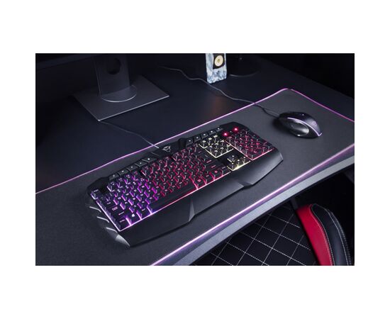 Клавиатура Trust GXT881 Odyss Semi-Mech USB Black (24303), изображение 3 Клавиатура Trust GXT881 Odyss Semi-Mech USB Black (24303), изображение 3