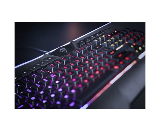 Клавиатура Trust GXT881 Odyss Semi-Mech USB Black (24303), изображение 4 Клавиатура Trust GXT881 Odyss Semi-Mech USB Black (24303), изображение 4