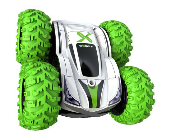 Радиоуправляемая игрушка Silverlit Exost 360 CROSS II, 118 2,4 ГГц, зеленая (20257-1), изображение 5 Радиоуправляемая игрушка Silverlit Exost 360 CROSS II, 118 2,4 ГГц, зеленая (20257-1), изображение 5