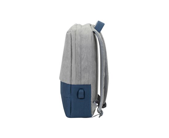 Рюкзак для ноутбука RivaCase 15.6" 7562 Anti-theft, water-repellent, Grey / Dark Blue (7562Grey/DarkBlue), изображение 5 Рюкзак для ноутбука RivaCase 15.6" 7562 Anti-theft, water-repellent, Grey / Dark Blue (7562Grey/DarkBlue), изображение 5