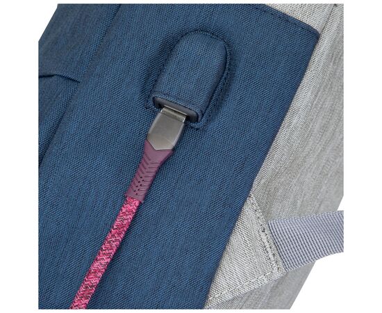 Рюкзак для ноутбука RivaCase 15.6" 7562 Anti-theft, water-repellent, Grey / Dark Blue (7562Grey/DarkBlue), изображение 9 Рюкзак для ноутбука RivaCase 15.6" 7562 Anti-theft, water-repellent, Grey / Dark Blue (7562Grey/DarkBlue), изображение 9