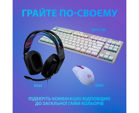 Наушники Logitech G335 Wired Gaming Black (981-000978), изображение 8 Наушники Logitech G335 Wired Gaming Black (981-000978), изображение 8