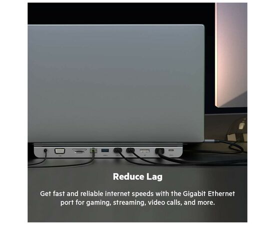 Концентратор Belkin USB-C 11-in-1 Multiport Dock (INC004BTSGY), изображение 3 Концентратор Belkin USB-C 11-in-1 Multiport Dock (INC004BTSGY), изображение 3