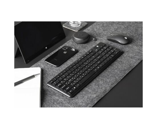 Клавиатура 2E KS230 Slim Wireless Black (2E-KS230WB), изображение 2 Клавиатура 2E KS230 Slim Wireless Black (2E-KS230WB), изображение 2