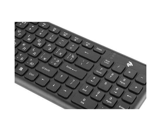 Клавиатура 2E KS230 Slim Wireless Black (2E-KS230WB), изображение 3 Клавиатура 2E KS230 Slim Wireless Black (2E-KS230WB), изображение 3