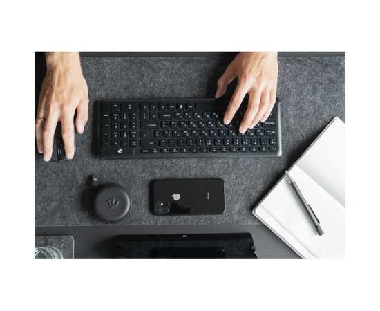 Клавиатура 2E KS230 Slim Wireless Black (2E-KS230WB), изображение 8 Клавиатура 2E KS230 Slim Wireless Black (2E-KS230WB), изображение 8