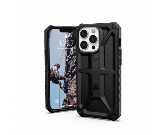 Чохол до моб. телефона Uag Apple Iphone 13 Pro Monarch, Carbon Fiber (113151114242), зображення 3 Чохол до моб. телефона Uag Apple Iphone 13 Pro Monarch, Carbon Fiber (113151114242), зображення 3