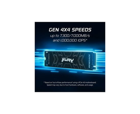 Накопитель SSD M.2 2280 2TB Kingston (SFYRD/2000G), изображение 8 Накопитель SSD M.2 2280 2TB Kingston (SFYRD/2000G), изображение 8